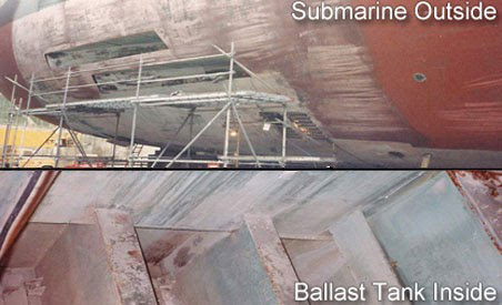 Repairing Corrosion in Submarine Ballast Tanks